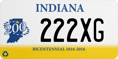 IN license plate 222XG