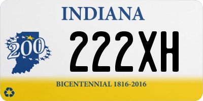 IN license plate 222XH