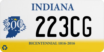 IN license plate 223CG