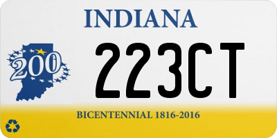 IN license plate 223CT