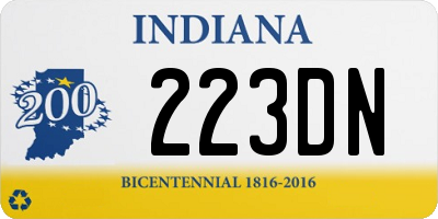 IN license plate 223DN