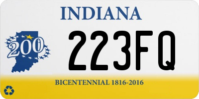 IN license plate 223FQ