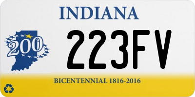 IN license plate 223FV