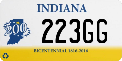 IN license plate 223GG