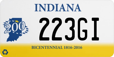 IN license plate 223GI