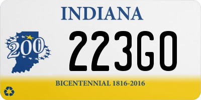 IN license plate 223GO