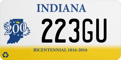 IN license plate 223GU