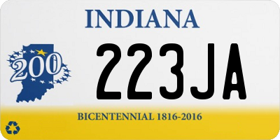 IN license plate 223JA