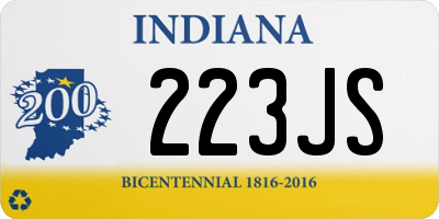 IN license plate 223JS