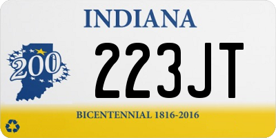 IN license plate 223JT