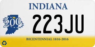 IN license plate 223JU