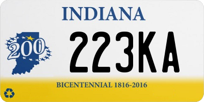 IN license plate 223KA