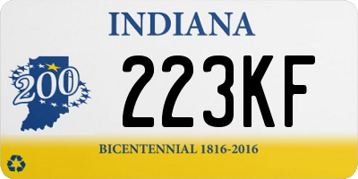 IN license plate 223KF