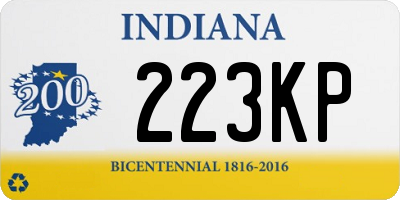 IN license plate 223KP