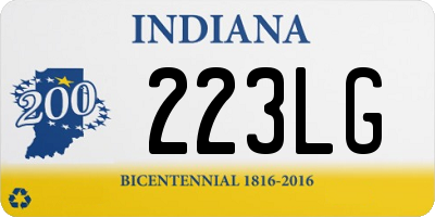 IN license plate 223LG