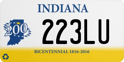 IN license plate 223LU