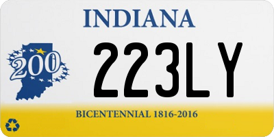 IN license plate 223LY