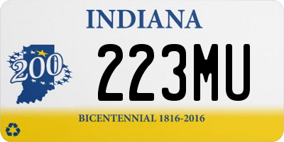 IN license plate 223MU