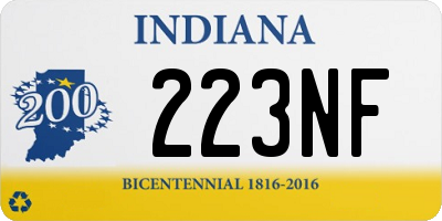 IN license plate 223NF