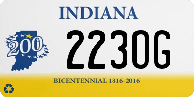 IN license plate 223OG