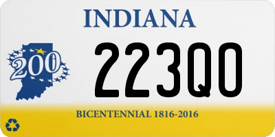 IN license plate 223QO