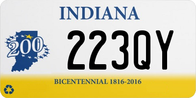 IN license plate 223QY