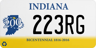 IN license plate 223RG