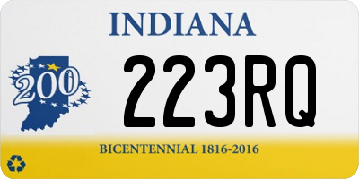 IN license plate 223RQ