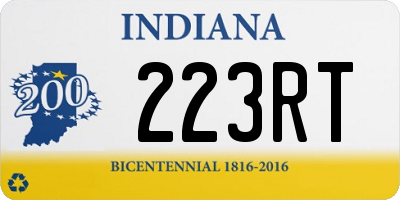 IN license plate 223RT