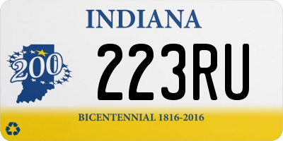 IN license plate 223RU