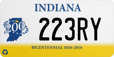 IN license plate 223RY