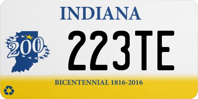 IN license plate 223TE