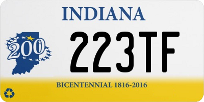 IN license plate 223TF