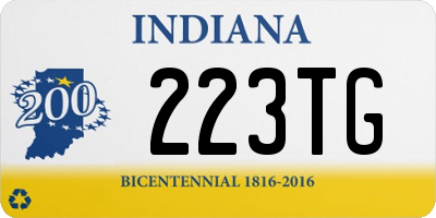 IN license plate 223TG