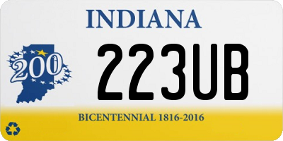 IN license plate 223UB