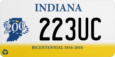 IN license plate 223UC