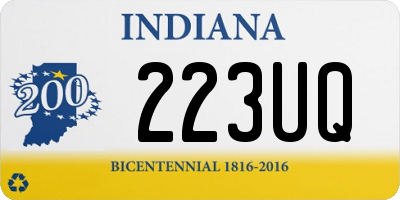 IN license plate 223UQ