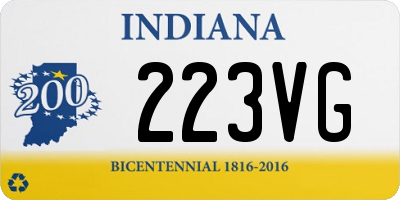 IN license plate 223VG