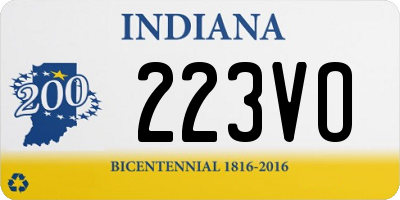 IN license plate 223VO