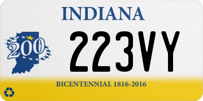 IN license plate 223VY