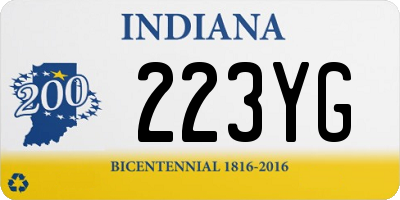 IN license plate 223YG