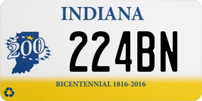 IN license plate 224BN