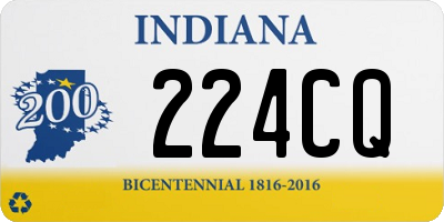 IN license plate 224CQ