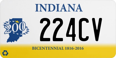 IN license plate 224CV