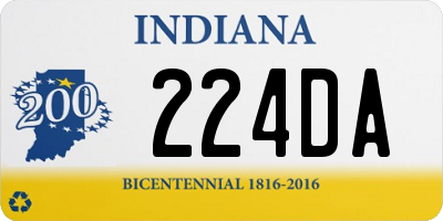 IN license plate 224DA