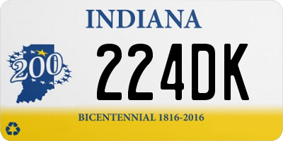 IN license plate 224DK