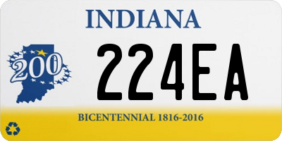 IN license plate 224EA