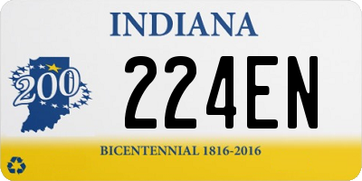 IN license plate 224EN