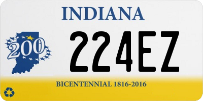 IN license plate 224EZ