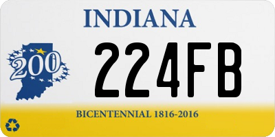 IN license plate 224FB